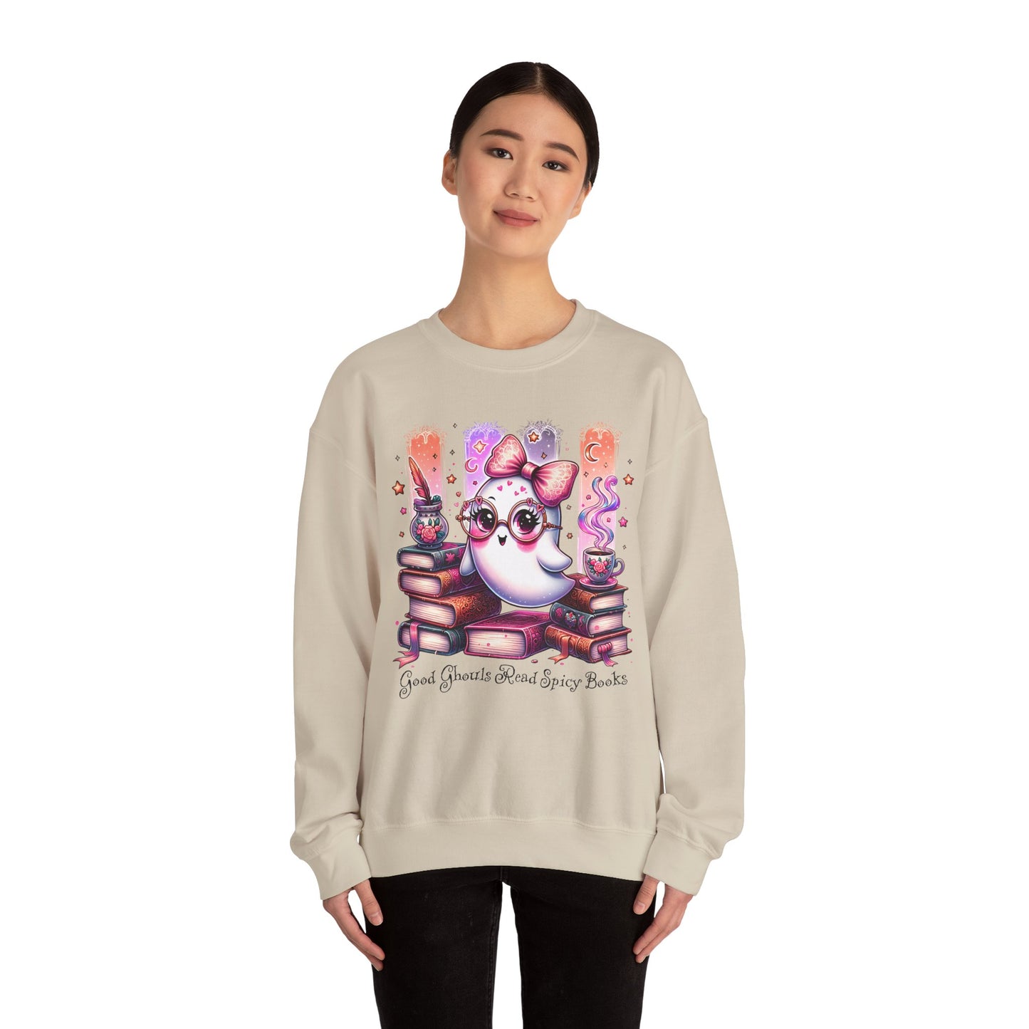 Cozy Ghostly Reading Sweatshirt