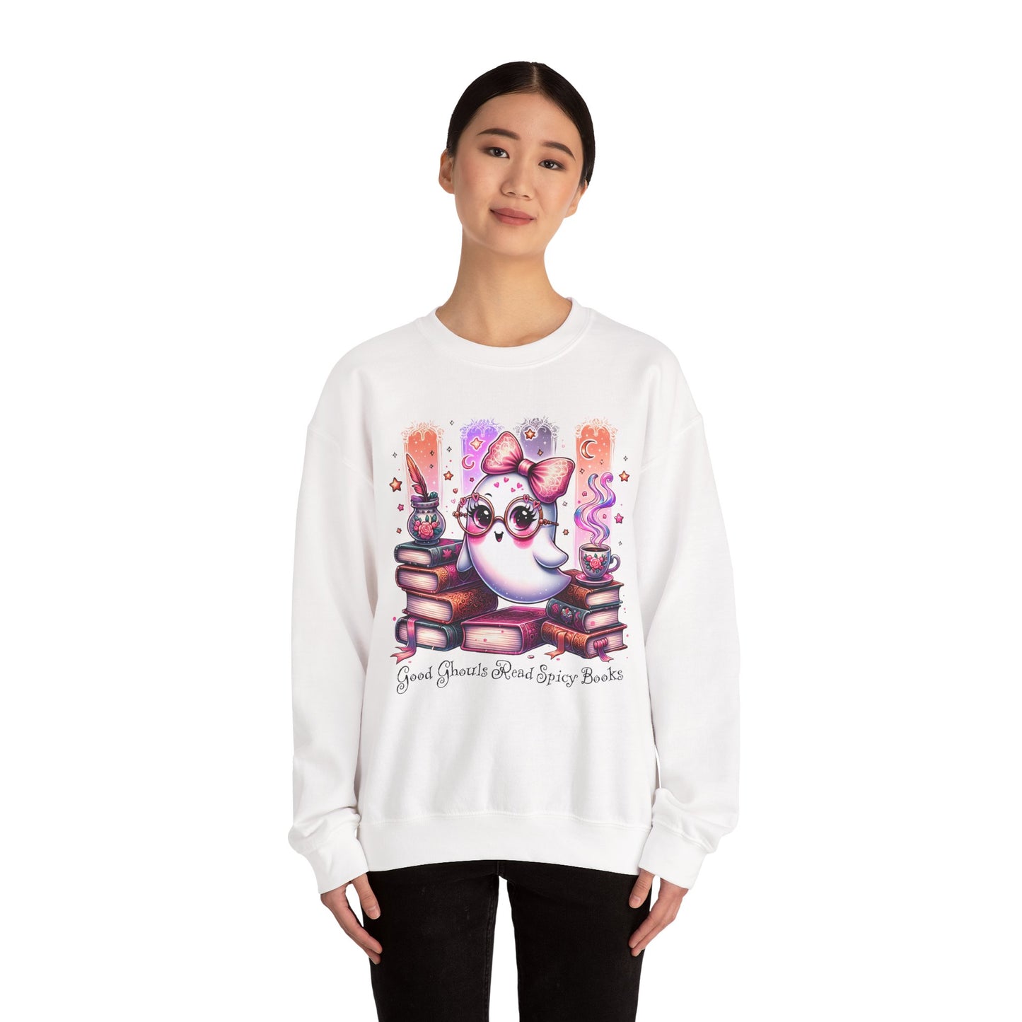 Cozy Ghostly Reading Sweatshirt