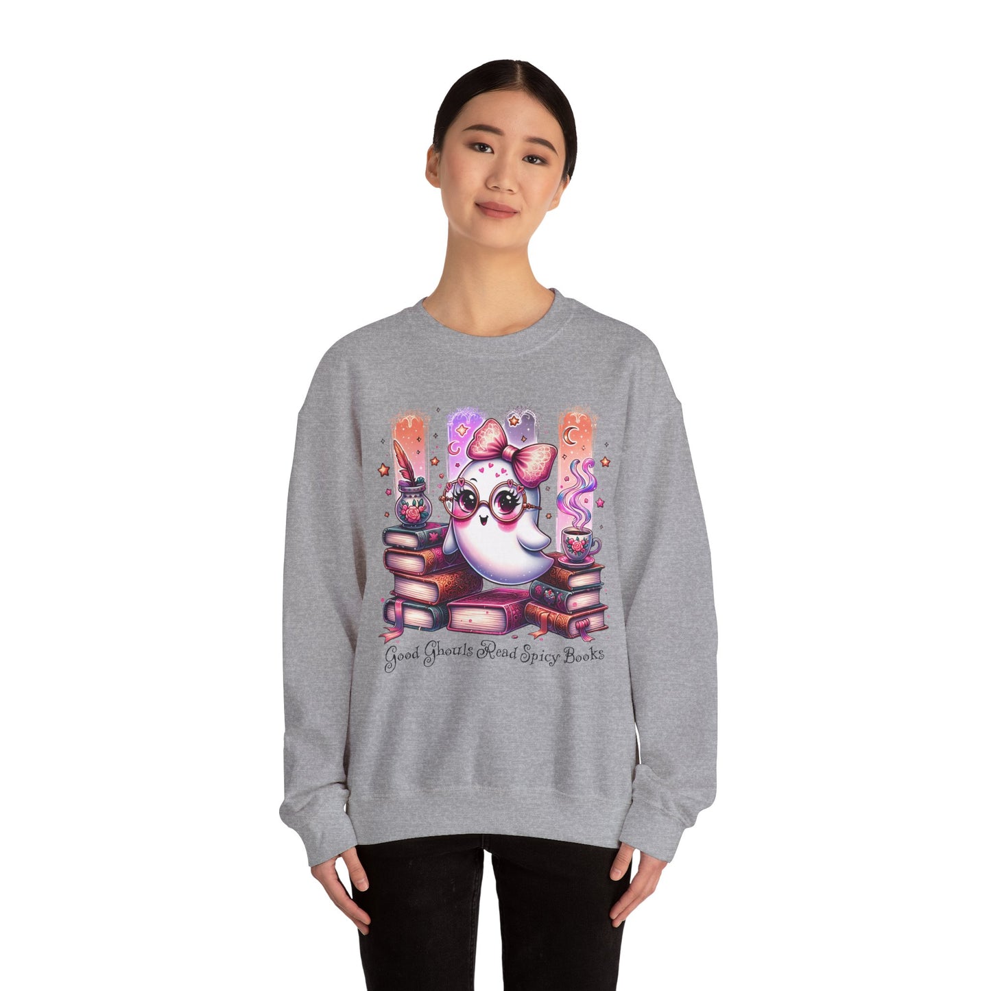 Cozy Ghostly Reading Sweatshirt