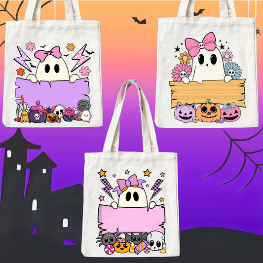 Customizable Boo-tiful Halloween Tote Bags