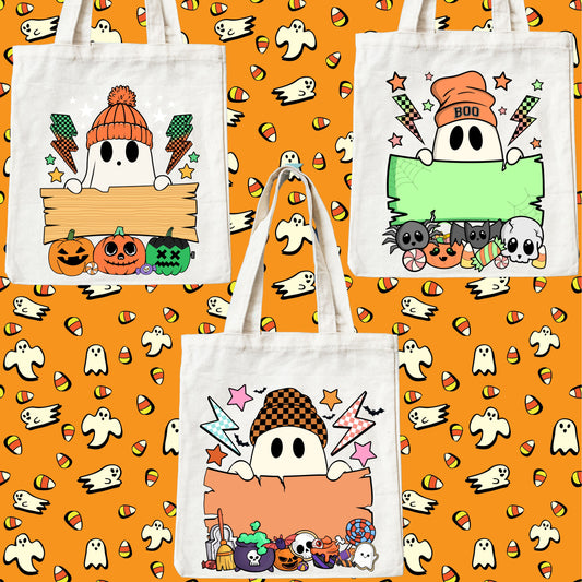 Customizable Halloween Tote Bags