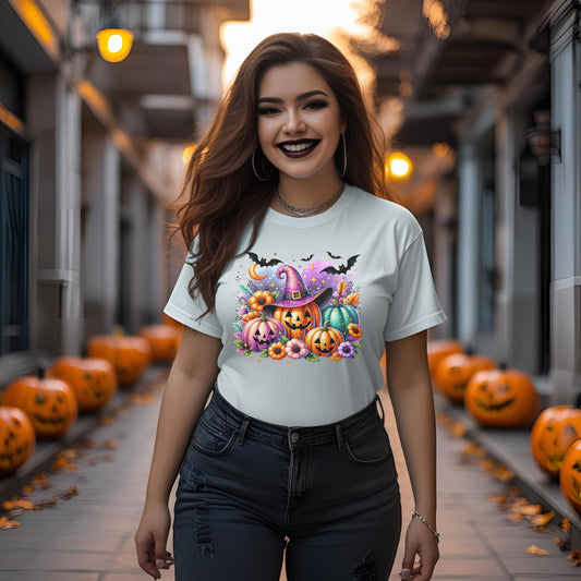 Halloween Pumpkin Graphic T Shirt