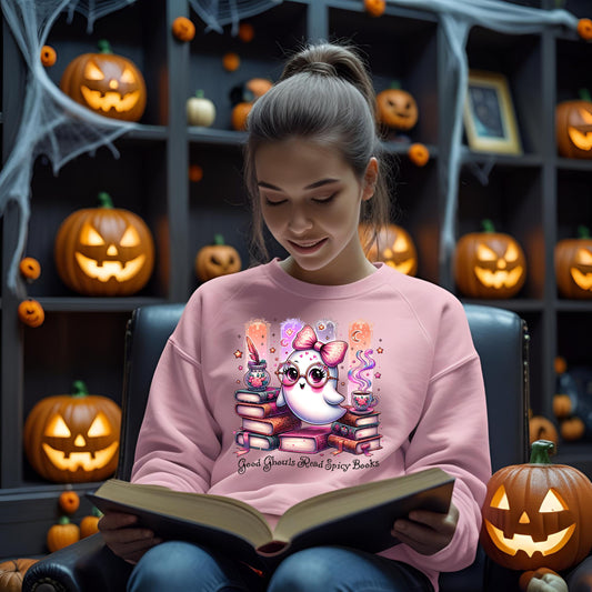 Cozy Ghostly Reading Sweatshirt
